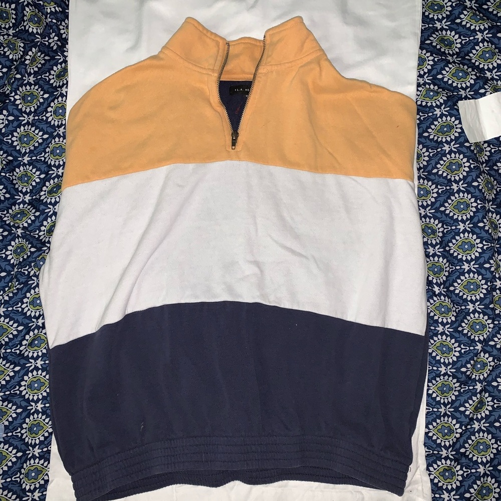 Multi Colored Quarter Zip Pullover